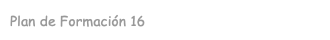 Plan de Formación 16