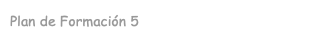 Plan de Formación 5