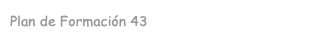 Plan de Formación 43